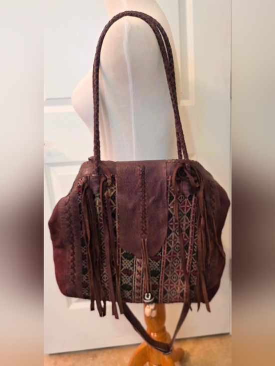 Free People Handbags - Free People Genuine Leather boho tote